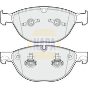NAPA Front & Rear Pads fits Jaguar F-Type 2012-2014 3.0