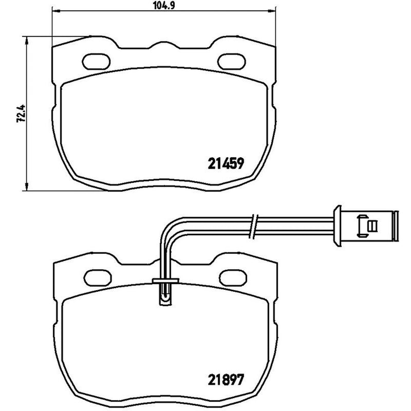 Brembo Front & Rear Pads fits Land Rover Discovery I 1993-1998 4.0