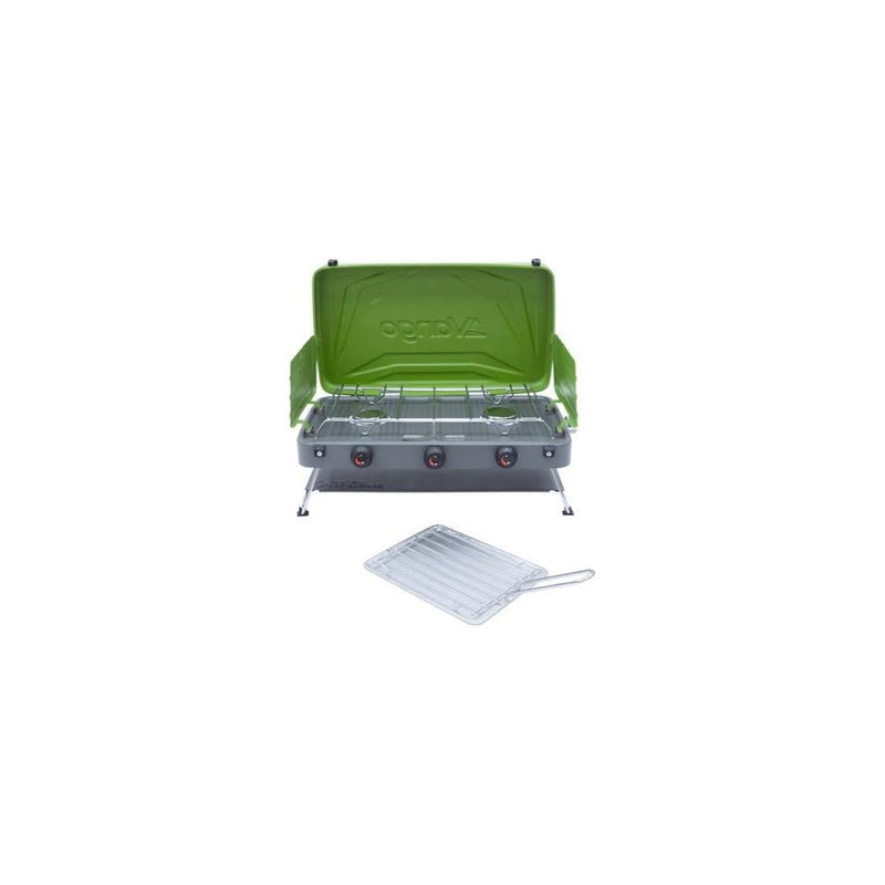 Vango Combi IR Camping Cooker Compact Two Burner Grill And Stove Piezo Vango - Dynamic Drive