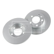 Borg & Beck Rear Brake Solid Discs & Pads fits Audi A1 2012 on 2.0