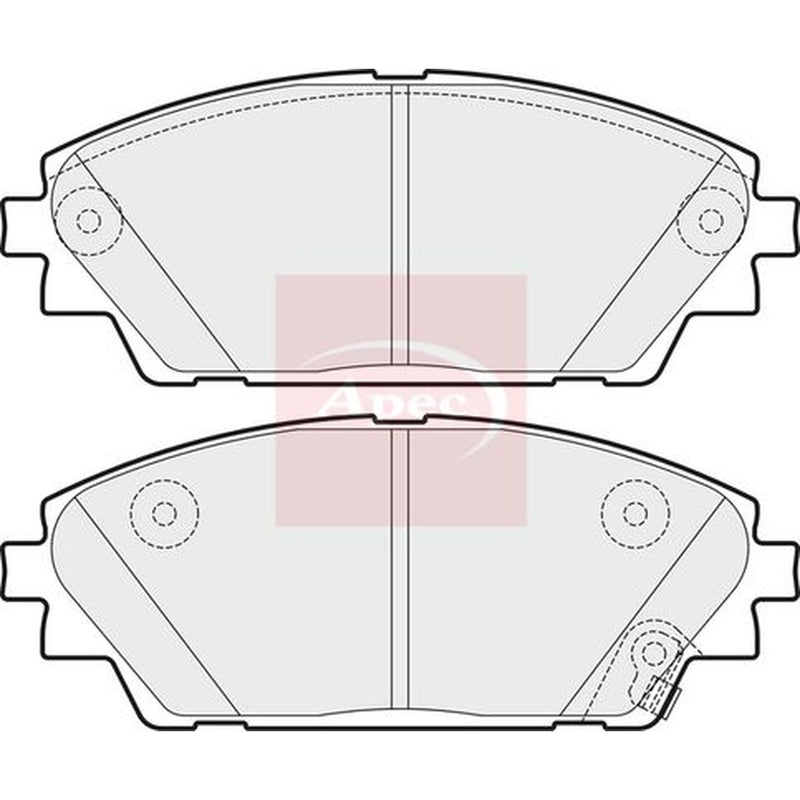 Apec Front & Rear Brake Discs & Pads fits Mazda 3 2013-2019 1.5 1.6