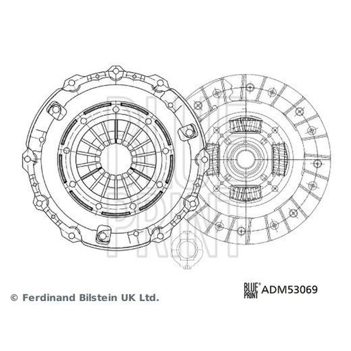 Blue Print Clutch Kit Set 3pc 226mm ADM53069
