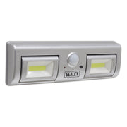 Sealey GL931 Auto Light 1.2W COB LED with PIR Sensor 3 x AA Cell Sealey - Dynamic Drive