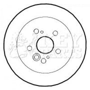 Key Parts 2 x Solid Brake Discs fits Toyota Rav 4 2000-2005 1.8 2.0