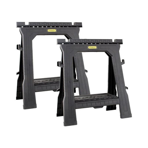 Stanley® Hand Tools Folding Sawhorses (Twin Pack) STANLEY® Hand Tools - Dynamic Drive