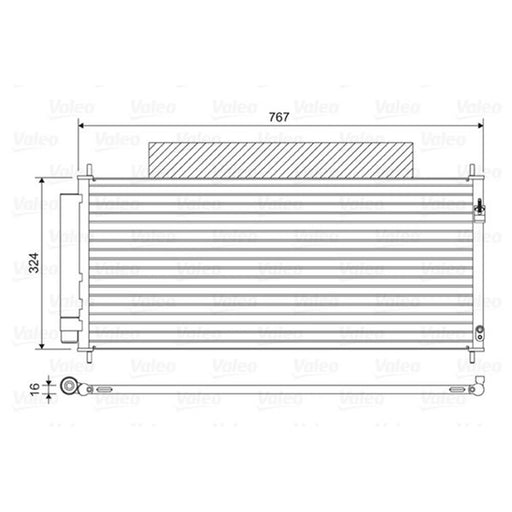 Valeo Air Conditioning Condenser 814411