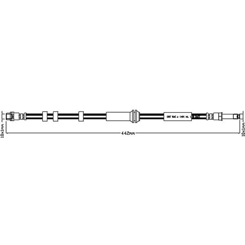 Juratek Brake Hydraulic Hose Line Right JBH1178