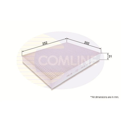 Comline Cabin Air Filter (Pollen Filter) fits Hyundai IX55 2008-2012 3.0 3.8