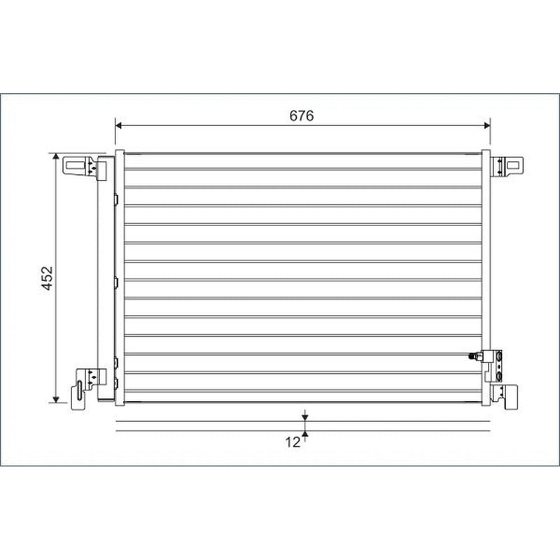 Valeo Air Conditioning Condenser 822609