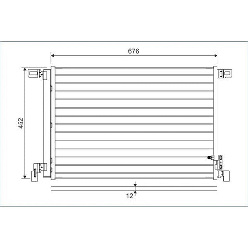 Valeo Air Conditioning Condenser 822609