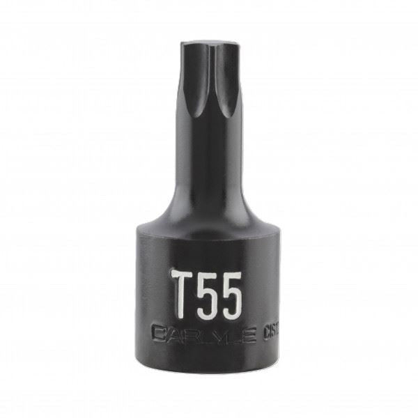 Carlyle Tools 1/2In Drive T55 Star Impact Socket - image 1