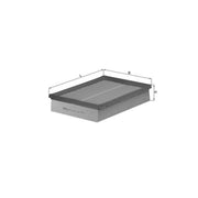 Mahle Engine Air Filter fits Fiat Multipla 1999-2010 1.6 1.9