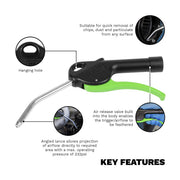 Sealey Premier Premier Air Blow Gun 100mm with 1/4"BSP Air Inlet SA9230 Sealey Premier - Dynamic Drive