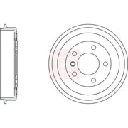Apec Brake Drum Assembly Rear fits BMW 3 1990-1998