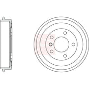 Apec Brake Drum Assembly Rear DRM9513