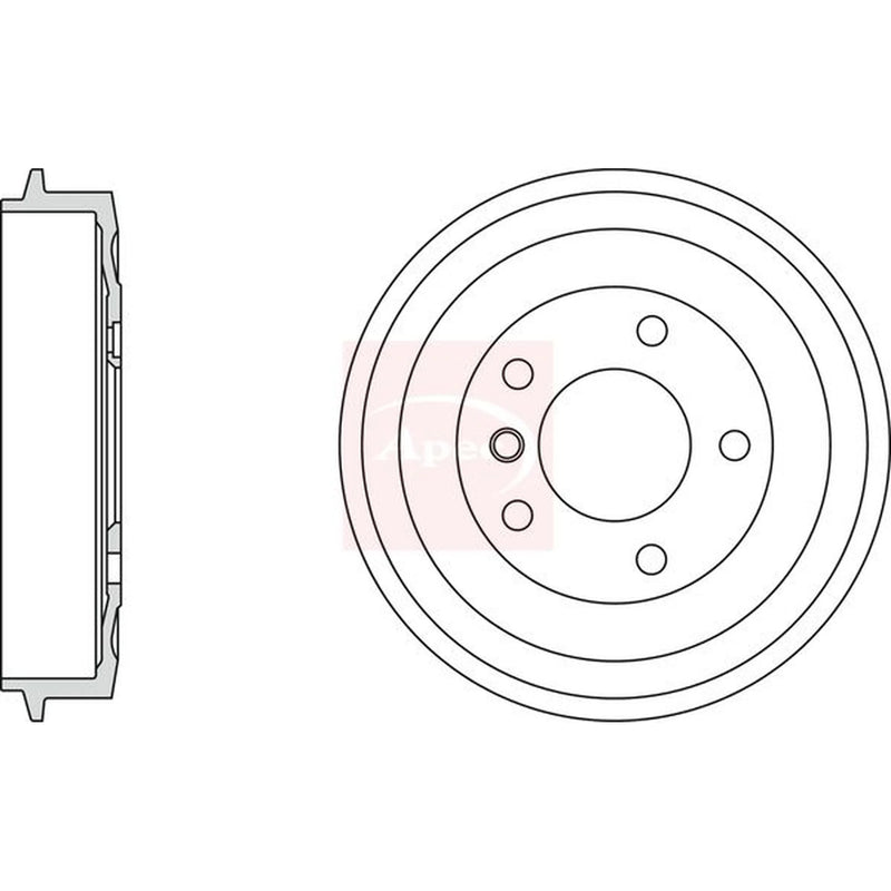 Apec Brake Drum Assembly Rear DRM9513