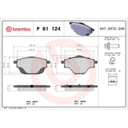Brembo Front & Rear Brake Discs & Pads fits Citroën C4 Picasso II 2013-2018 1.6