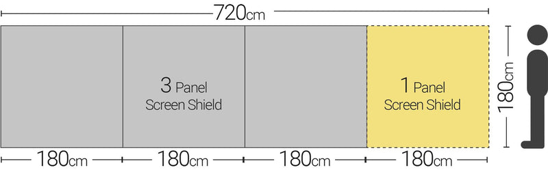 Quest Screen Shield Quad Vision Pop Up Windbreak (3 panel) With Windows Quest Leisure - Dynamic Drive
