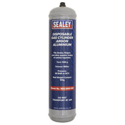 Sealey Gas Cylinder Disposable Argon 100g MIG/ARG/100 Sealey - Dynamic Drive