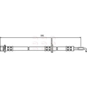 Apec Brake Hydraulic Hose Line Front Right fits Toyota Corolla 2001-2008 1.6 2.0