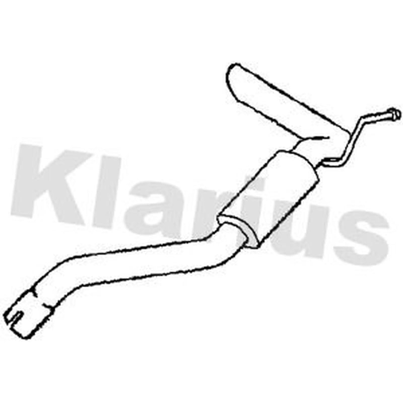 Klarius Box With Tail Pipe Rear fits Nissan Pathfinder III 2005-2010 2.5