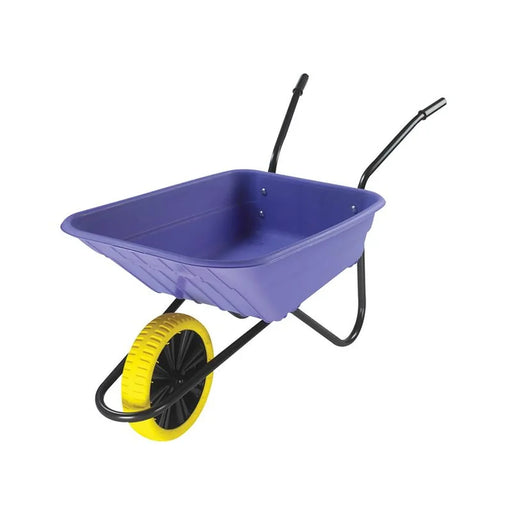 Walsall 90L Lilac Polypropylene Wheelbarrow - Puncture Proof - SHLILPP
