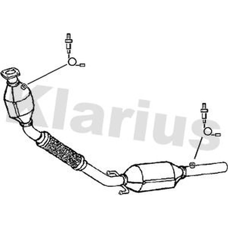 Klarius Catalyst Type Approved With Pipe fits Skoda Fabia I 1999-2003 1.0 1.4