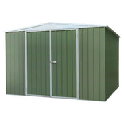 Dellonda Galvanised Steel Metal Garden Shed - Green Dellonda - Dynamic Drive