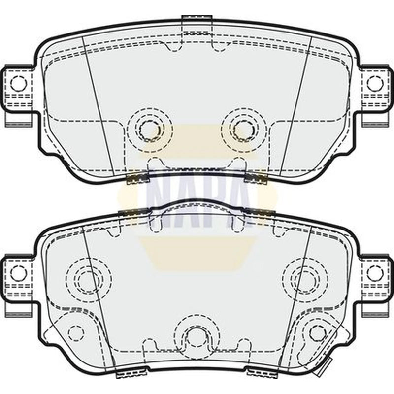 NAPA Rear Brake Pad Set fits Nissan Leaf 2017 on