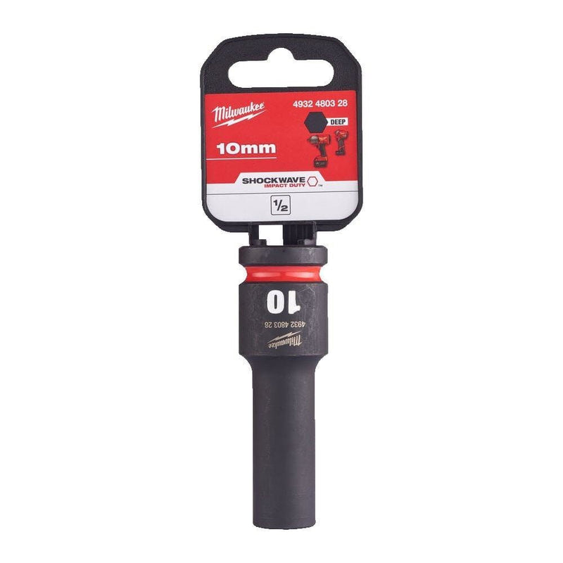 Milwaukee Hex Socket Shw 1/2 Deep 10mm-1Pc 4932480328 Milwaukee - Dynamic Drive