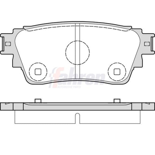 Fahren Rear Brake Pad Set FBP3933