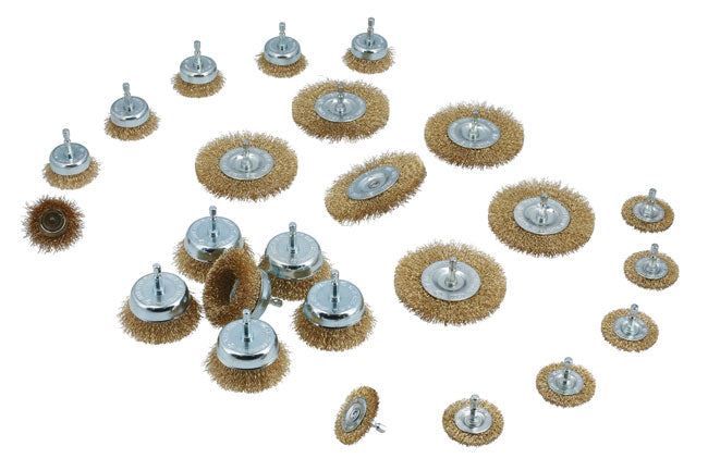 Laser Wire Brush Assortment 24pc Laser - Dynamic Drive