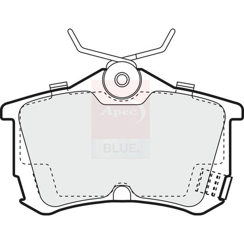 Apec Rear Brake Pad Set fits Honda Accord 1999-2002 1.8 2.0 2.3