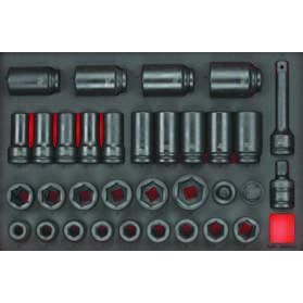 Teng Tools 3/4" Impact Socket Set DIN FOAM4X4 33 Pieces Teng Tools - Dynamic Drive