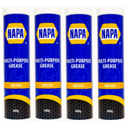 4x NAPA Multi Purpose Cartridge Grease 400g Cartridge Tube LM2 NAPA - Dynamic Drive