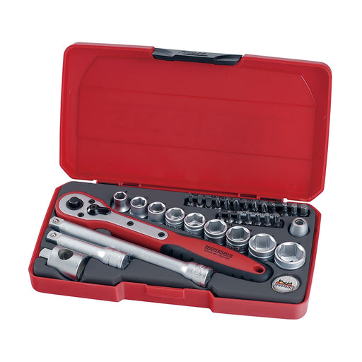 Teng Tools 3/8" Socket Set 6 pt 34 Pieces Teng Tools - Dynamic Drive