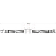 Apec Brake Hydraulic Hose Line Front fits Mercedes-Benz E-Class 2009-2016