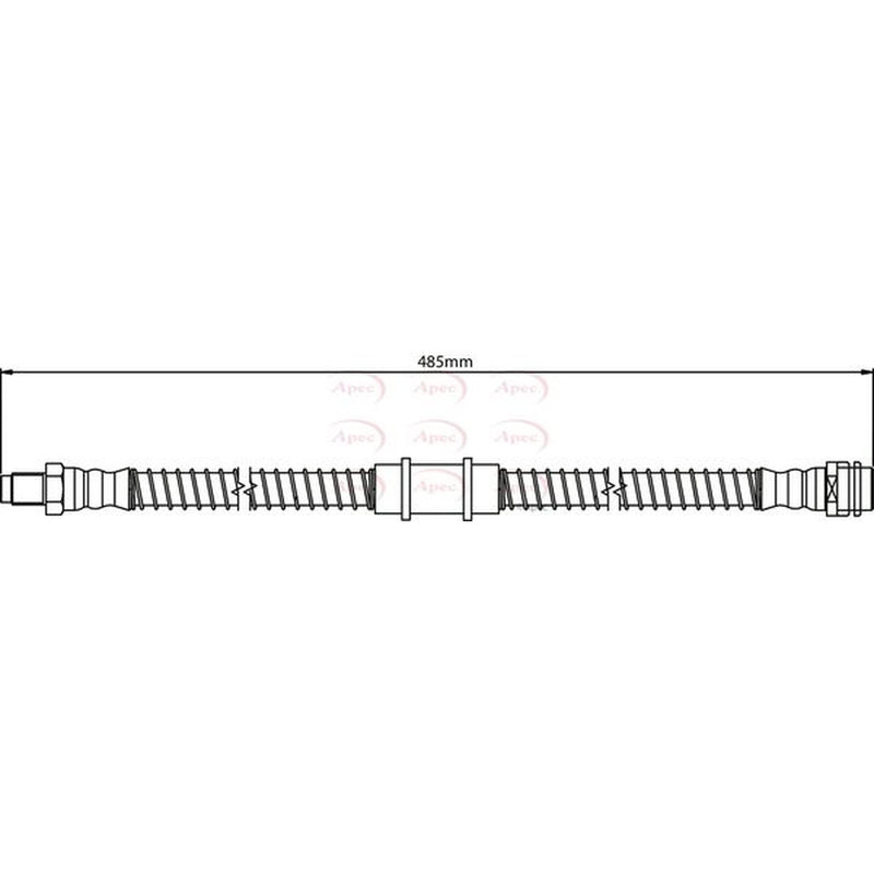 Apec Brake Hydraulic Hose Line Front fits Mercedes-Benz E-Class 2009-2016