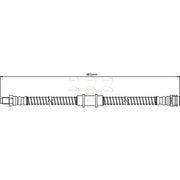 Apec Brake Hydraulic Hose Line Front HOS4311