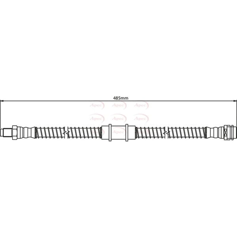 Apec Brake Hydraulic Hose Line Front HOS4311