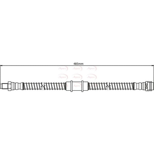 Apec Brake Hydraulic Hose Line Front HOS4311