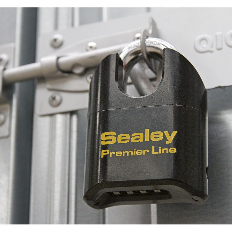 Sealey Steel Body Combination Padlock Shrouded Shackle 62mm PL603S Sealey - Dynamic Drive