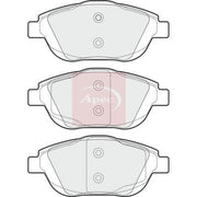 Apec Front Brake Pad Set fits Citroën C3 Aircross I 2017-2018 1.2 1.5 1.6