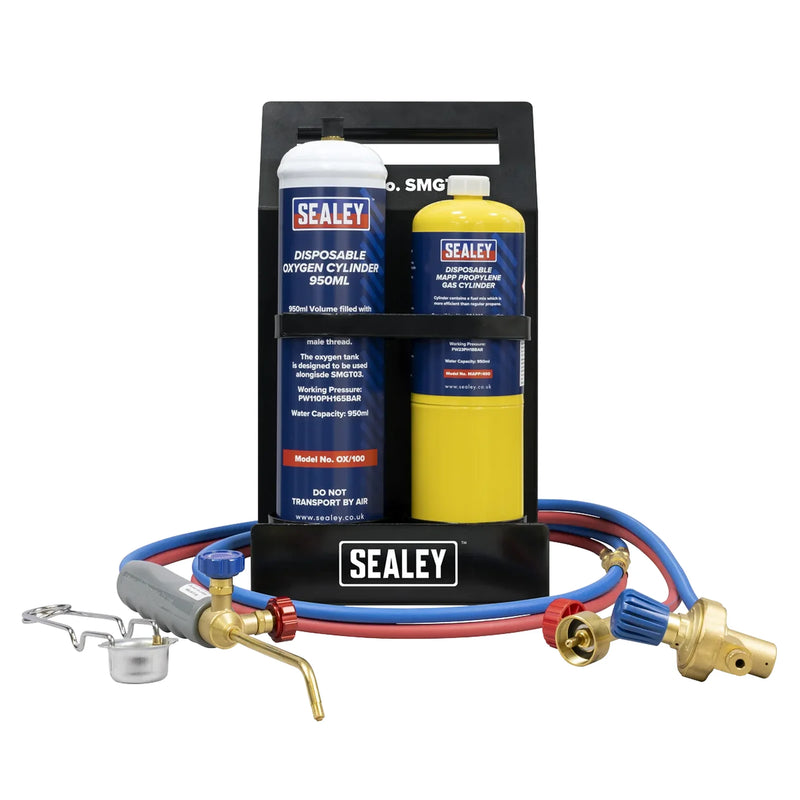 Sealey MAPP Gas & Oxygen Brazing Kit with 400g Cylinder