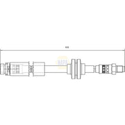 NAPA Brake Hydraulic Hose Line Rear NBH1190