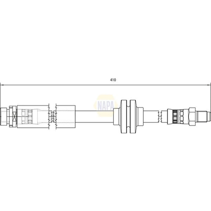 NAPA Brake Hydraulic Hose Line Rear NBH1190