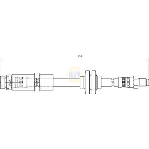 NAPA Brake Hydraulic Hose Line Rear NBH1190