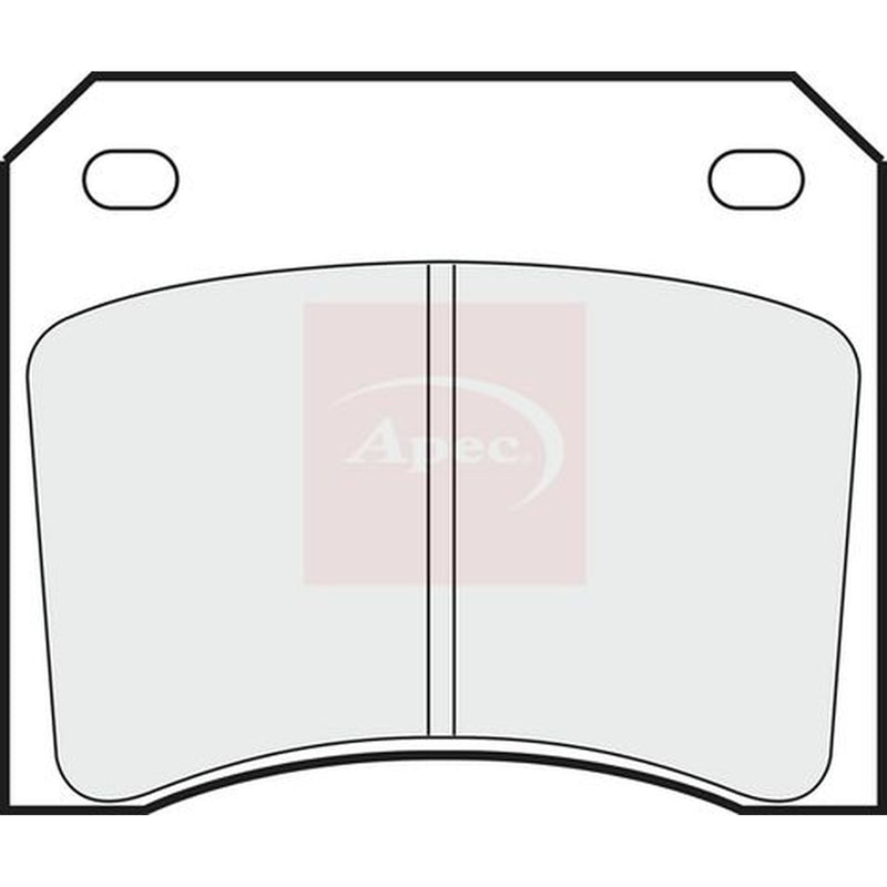 Apec Rear Brake Pad Set fits Ac Me 1979-1986