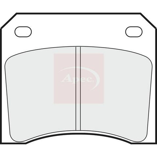 Apec Rear Brake Pad Set fits Ac Me 1979-1986