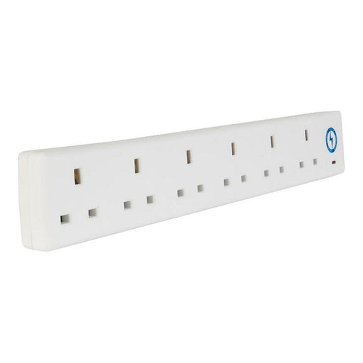 Smj Extension Lead 240V 6-Way 13A Surge Protection 2m SMJ - NN4 Online